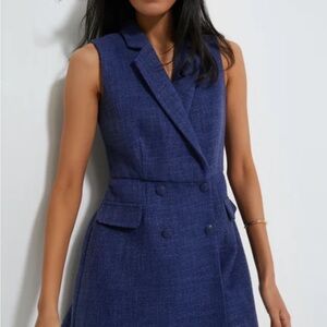 Pomander Place Blue Sleeveless Jumpsuit